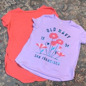 Girls Old Navy Two Pack Tees L10/12